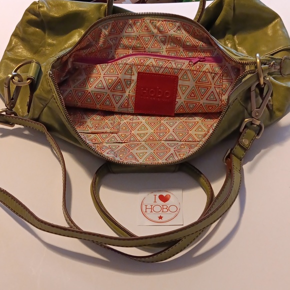 HOBO Olive Green Leather Hobo Bag - Picture 3 of 13